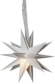 Eglo 411565 - Decorazione natalizia DECEMBER stella 1xE14/25W/230V 35 cm grigio