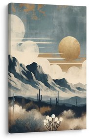 Quadro su tela – Deserto sotto sole dorato