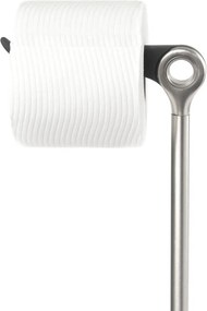 Porta carta igienica in acciaio, argento lucido Tucan - Umbra