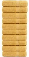 Asciugamani da Bagno 10 pz Oro 100x150cm 600gsm 100% Cotone 137289