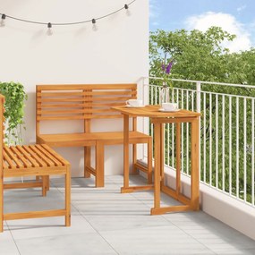 Set da pranzo da giardino 4 pezzi in legno di acacia massello