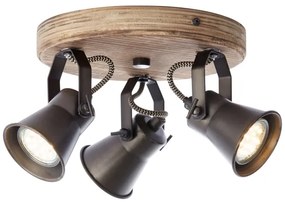 Brilliant - Faretto SEED 3xGU10/5W/230V nero/marrone