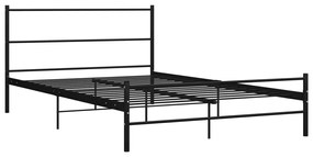 Giroletto nero in metallo 160x200 cm