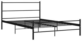 Giroletto nero in metallo 160x200 cm