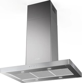 Cappa ad isola Stilo Comfort Isola X A90 FABER argento L 90 cm