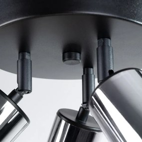 Sollux SL.1369 - Faretto WINX 3xGU10/10W/230V nero/cromo