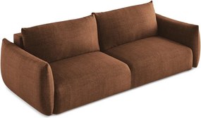 Divano color terracotta allungabile 230 cm Leila – Makamii