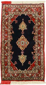Tabriz Tappeto 50 x 80 Blu (Iran) Annodato A Mano