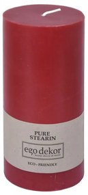 Candela rossa Friendly, durata di combustione 50 h Eco - Eco candles by Ego dekor