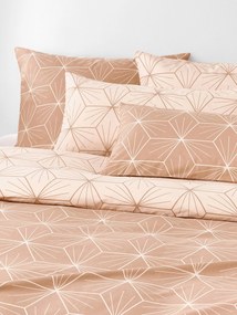 Copripiumino reversibile in cotone con stampa geometrica Ilda