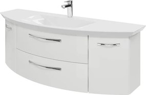 Mobile da bagno sospeso sotto lavabo L 139 x H 48 x P 46.2 cm bianco, 2 cassetti, 2 ante PELIPAL Cassca