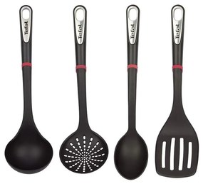 Tefal - Set di utensili da cucina 4 pz INGENIO nero