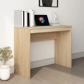 Scrivania Rovere Sonoma 90x40x72 Cm İn Legno Multistrato /