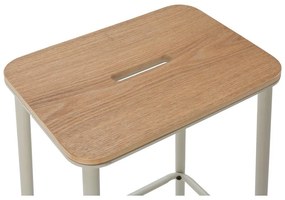 Set di sedie da bar color crema 2 pz (altezza della seduta 65 cm) Abba – Marckeric