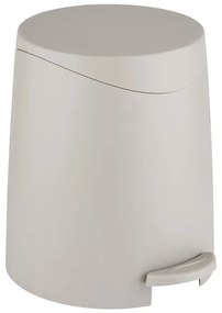 Cestino per la spazzatura grigio tortora in plastica con pedale 3 l Portes – Allstar