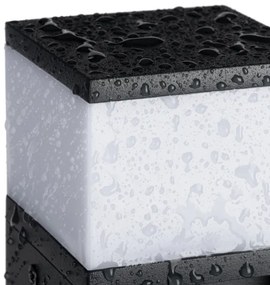 Kanlux 38767-Lampada da esterno con 2 prese DASTEN 1xG9/11W/230V 80 cm IP44 nero