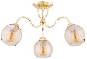 Lampadario a plafone ARIEL 3xE27/15W/230V oro