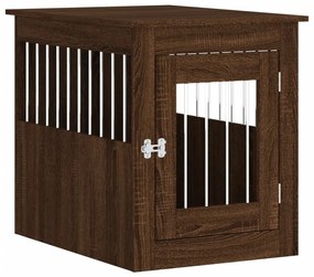 Gabbia cani arredamento rovere marrone 55x75x65cm multistrato