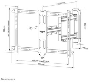 Neomounts supporto a parete per tv - WL40S-850BL16