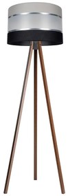 Lampada con piedistallo CORAL 1xE27/60W/230V marrone/nero/grigio/cromo