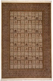 Ghom Tappeto 200x290 Beige (Indian) Annodato A Mano
