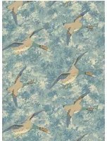Mulberry Home Carta da parati Forest Ducks - Blue