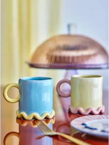 Tazze in set giallo chiaro/azzurre in ceramica 2 pz 350 ml Polly – Bloomingville