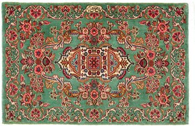 Kashan Tappeto 70x100 Beige (Iran) Annodato A Mano