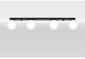 Sollux SL.1154 - Lampada da soffitto YOLI 4xG9/12W/230V nero