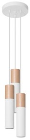 Sollux SL.1013 - Lampadario a sospensione con filo PABLO 3xGU10/40W/230V bianco