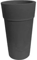 Cono Sensation - Vaso da giardino per composizioni di piante e fiori. Fioriera da esterno vaso a cono da 40x70H cm. Capienza 18L. Colore antracite