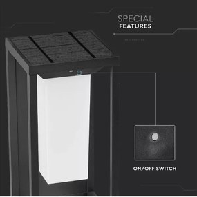 Lampada solare da parete LED con sensore SAMSUNG CHIP LED/2W/3,7V IP65 2600 mAh