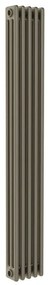Radiatore acqua calda Comby in acciaio 3 colonne, 5 elementi, interasse 1735 mm, fango