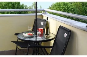 Tavolo da giardino d. 70 cm nero