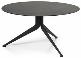 Tavolino rotondo in metallo nero ø 78 cm Daley - Spinder Design