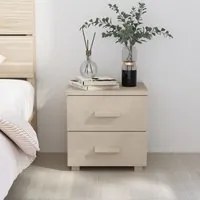 Comodino Miele 40x35x44,5 cm in Legno Massello di Pino cod mxl 30408