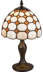 Brilagi - Lampada da tavolo Tiffany a vetri colorati DORAN 1xE14/40W/230V