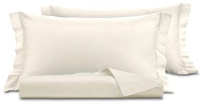 Parure copripiumino matrimoniale raso panna SmartDecoHome