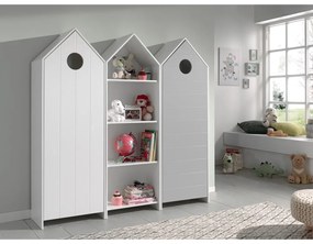 Armadio a giorno per bambini bianco e grigio chiaro 173x171,5 cm CASAMI - Vipack