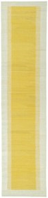 Kilim Tappeto 350x80 Giallo (Tacchino) Tessuto A Mano