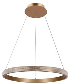 Lampadario LED a sospensione con filo HASHIM LED/34W/230V diametro 60 cm rame