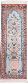 Cashmere Silk Tappeto 50 x 130 (Indian) Annodato A Mano