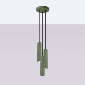 Lampadario verde ø 19,5 cm Gleam – Sollux