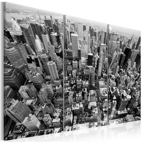 Quadro Panorama incredibile sui tetti di New York  Colore bianco e nero, Dimensioni e Misure 60x40