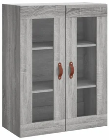Credenza grigio sonoma 69,5x34x180 cm in legno multistrato