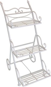 DORIAN - eatagere bianco ossidato