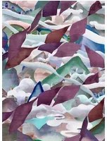 Arte International Carta da parati Manali - Blueberry Hills