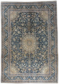 Kashmar Tappeto persiano 410x290 Blu (Iran) Annodato A Mano