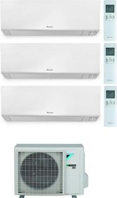 Daikin - Condizionatore trialsplit serie Perfera ftxm25a+ ftxm35a + ftxm35a +3mxm68a9 9000 12000 12000 Btu codice prod: FTXM25A FTXM35A(2) 3MXM68A9