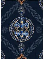 Mindthegap Carta da parati Abeille Decoratif - Indigo/ Gold/ Gray